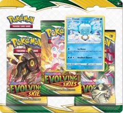 Pokemon SWSH7 Evolving Skies 3-Pack Blister - Eiscue